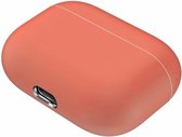 Case Cover Voor Geschikt voor Apple Airpods Pro- Siliconen design-Oranje