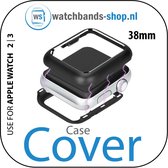 38mm beschermende Magnetisch Case Cover Protector geschikt voor Apple watch 2 / 3 zwart | Watchbands-shop.nl