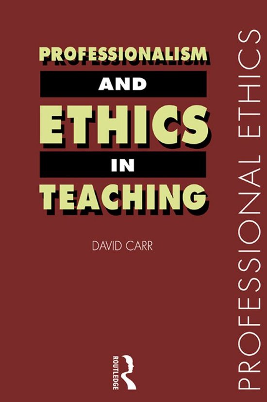 Professionalism and Ethics in Teaching - cover