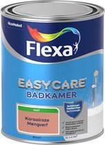 Flexa Easycare Muurverf - Badkamer - Mat - Mengkleur - Koraalroze - 1 liter
