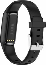 Zwarte Silicone Band Voor De Fitbit Luxe - Large