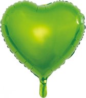 Wefiesta Folieballon 45 Cm Hart Lichtgroen