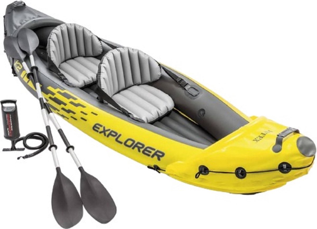 Intex Explorer K2 Kayak - 2 Persoons - Geel | bol.com