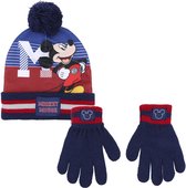 Mickey Mouse Disney winter set voor kinderen met muts en handschoenen - Winterkleding accessoires