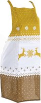 LuxuryLiving - Schort - DKD Home Decor - Katoen - Kerstmis - Gouden - 60 x 60 x 80 cm
