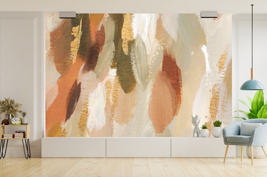 Papier peint - Art Papier peint photo - Peinture - Rouge - Largeur 360 cm x Hauteur 240 cm