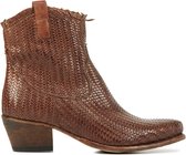 Cordwainer Vrouwen Leren       Cowboy Laarzen  / Western Boots 40500 vlecht - Cognac - Maat 37