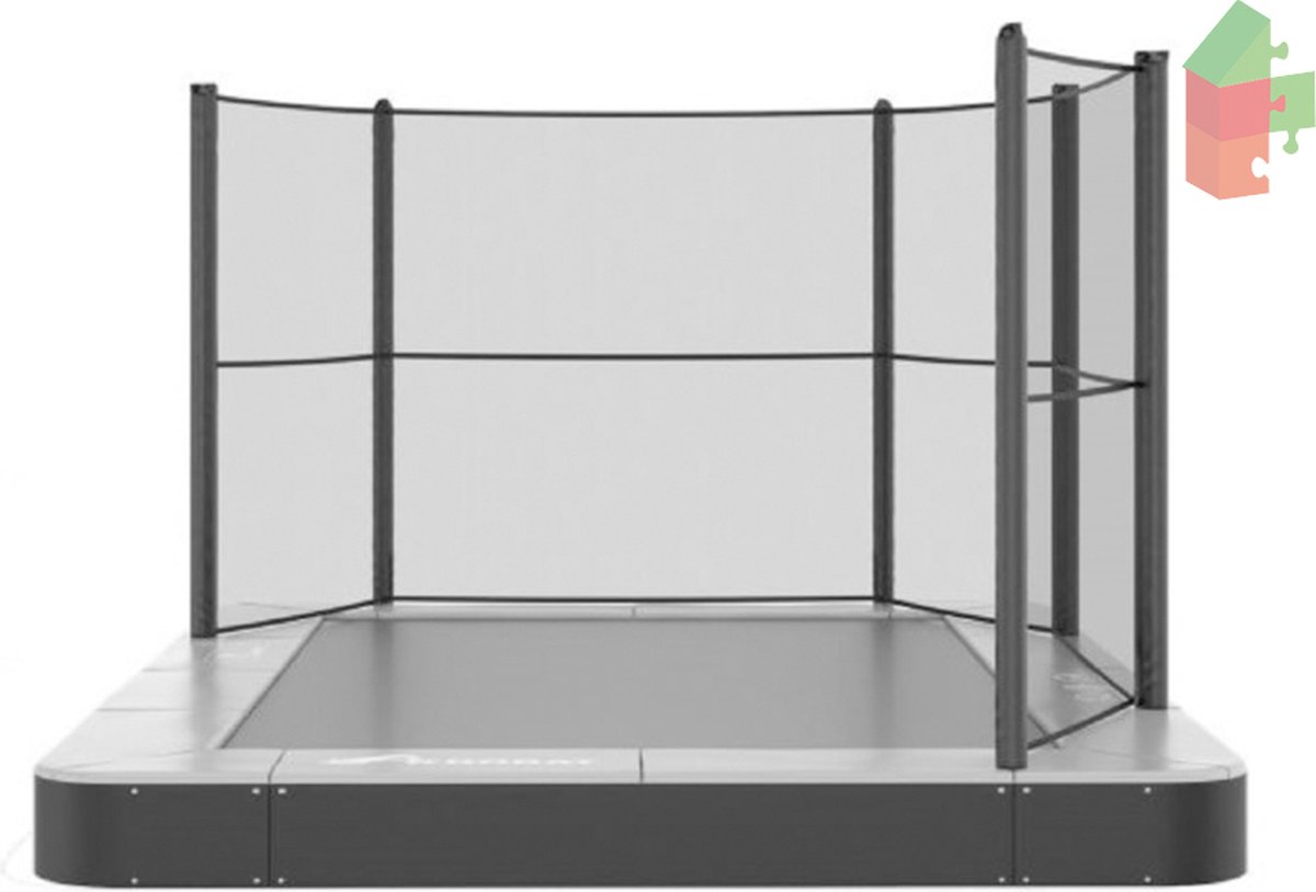 veiligheidsnet, AKROBAT PRIMUS FLAT/-INGROUND Corner 520x305 (17x10ft) V2