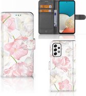 GSM Hoesje Geschikt voor Samsung Galaxy A53 Wallet Book Case Cadeau voor Mama Lovely Flowers