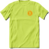 Bit-Coin - Crypto T-Shirt Kleding Cadeau | Dames / Heren / Unisex | Bitcoin / Ethereum shirt | Grappig Beleggen Verjaardag kado | Tshirt Met Print | - Groen - S