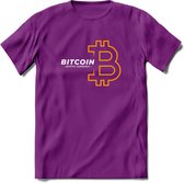 Bitcoin - Crypto T-Shirt Kleding Cadeau | Dames / Heren / Unisex | Bitcoin / Ethereum shirt | Grappig Verjaardag kado | Tshirt Met Print  Prijs - Paars - S