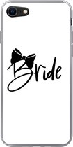 Geschikt voor iPhone 8 hoesje - Quotes - 'Bride' - Spreuken - Trouwen - Siliconen Telefoonhoesje