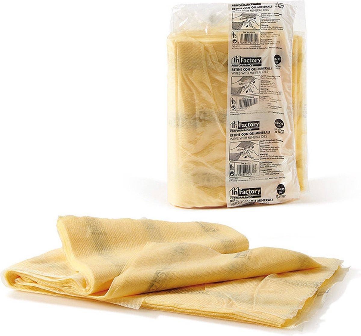 Perfetto 0261B schoonmaakdoek Polypropyleen (PP) Beige, Zwart 50 stuk(s)
