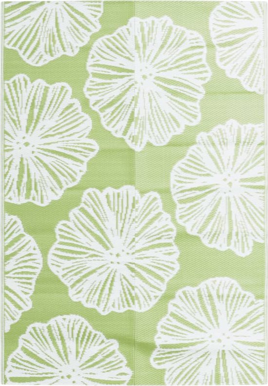 Tapis d'extérieur vert vidaXL 160 x 230 cm - Tapis de jardin élégant et pratique - Tapis Plein air - Décoration de terrasse - Revêtement de balcon - Revêtement de terrasse