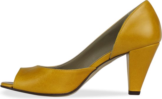Noë Chaussures Nicolina Peeptoe Mustard 36