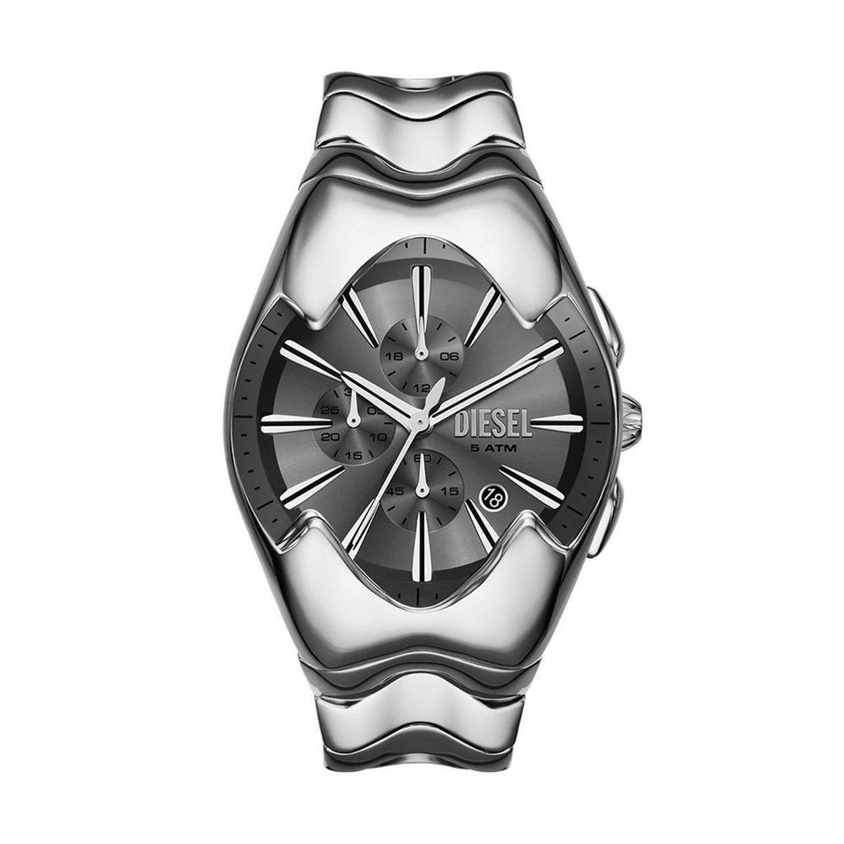 Diesel DZ4683 Heren Horloge 45mm - Zilverkleurig