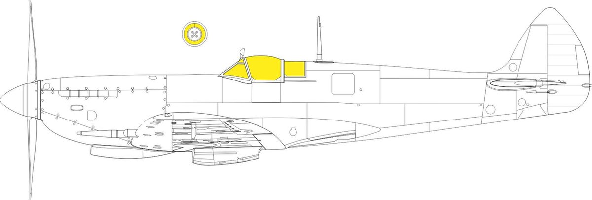 Eduard Tape - LX009 Spitfire Mk.VIII Maskering - Tape