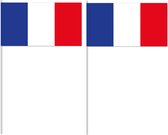 10 drapeaux flottants France 12 x 24 cm