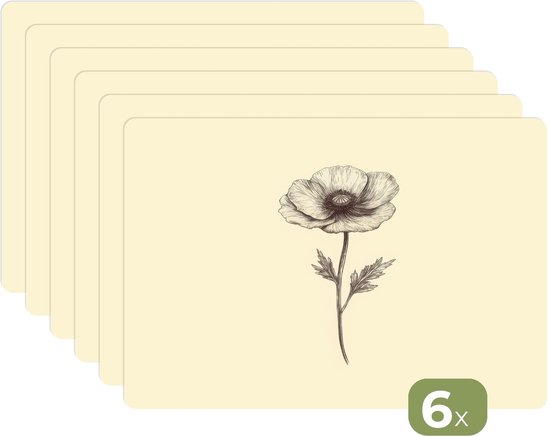 Placemats 6 stuks 45x30 cm Keuken Decoratie Placemats Afwasbaar