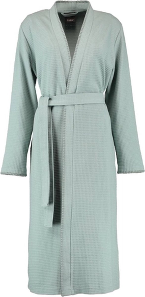 Badjas Cawö Women 812 Uni Kimono Groen-32 / 34