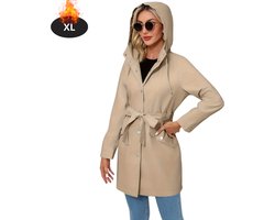 Bovista Mantel Dames - Tussenmantel - Jas - Mantelpakje - Trenchcoat - Overjas - Overcoat - Winter - Abrikoos - XL