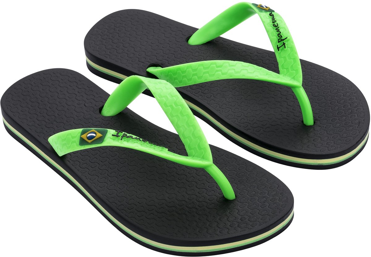 Ipanema Classic Brasil Kids - Jongens Slippers - Black/Green
