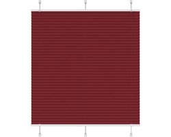 vidaXL - Plissé - rolgordijn - 115x150cm - stofbreedte - 114,4cm - bordeauxrood