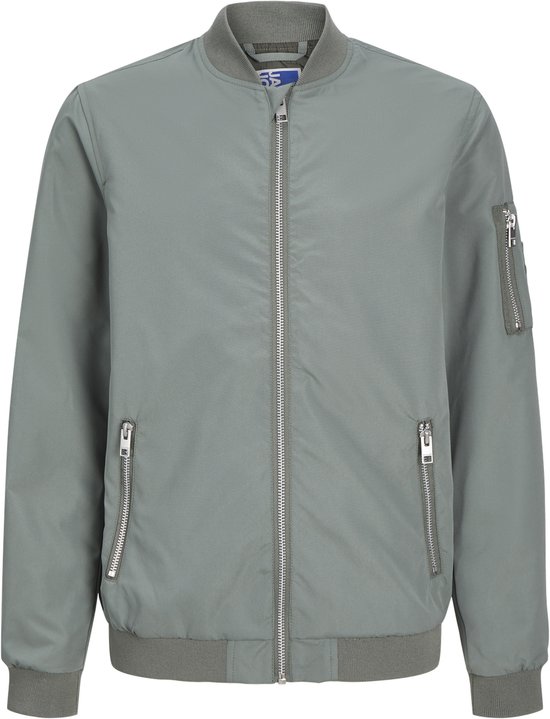 Bomber Garçons JACK&JONES JUNIOR JJERUSH BOMBER NOOS JNR - Agave Green