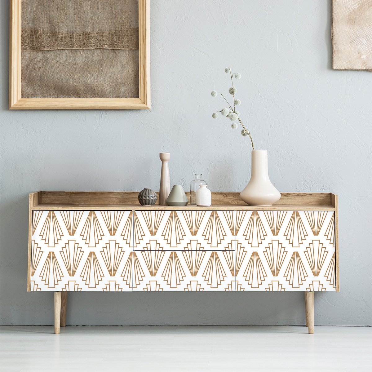 Ambiance Sticker Scandinavische meubelsticker Jenvak 40 x 60 cm Multi color