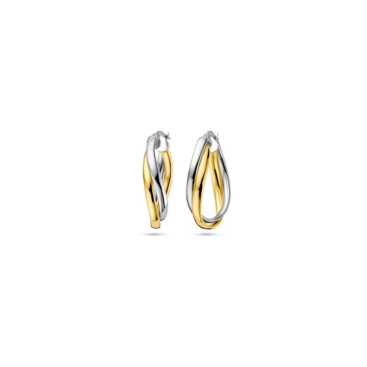 Zilver Verguld (Geel/Rhodium) Oorringen 1 Micron 2200462