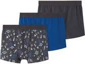 NAME IT NKMBOXER 3P IRON SPACE NOOS Jongens Onderbroek - Forged Iron