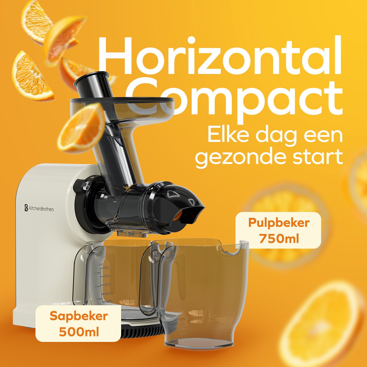 KitchenBrothers Horizontal Slow Juicer thumbnail 3