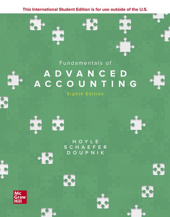 ISE Fundamentals of Advanced Accounting | 9781260575927 | Joe Ben Hoyle ...