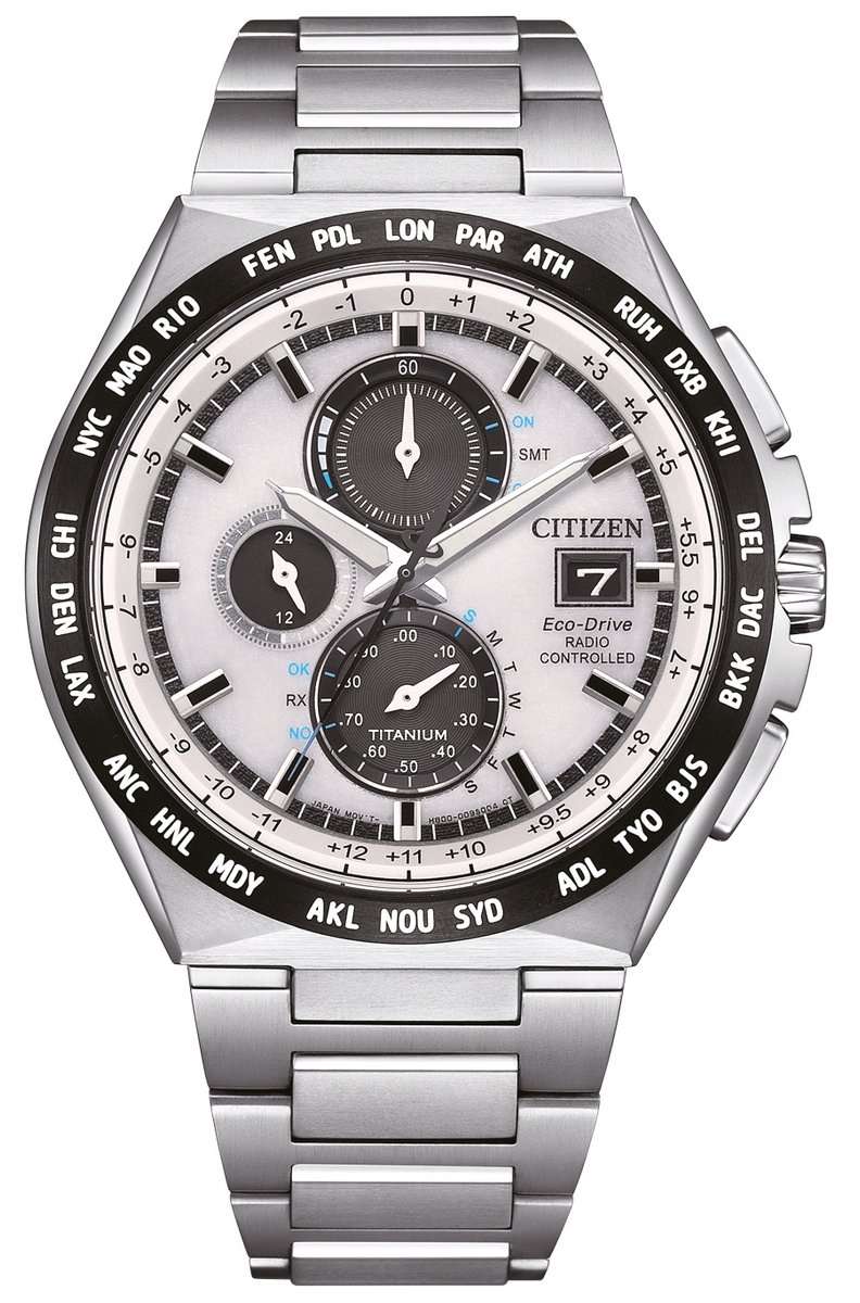Citizen AT8238-84A Horloge - Titanium - Zilverkleurig - Ø 44 mm