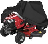 1 pièce - Housse de protection pour tondeuse à gazon - Housse extérieure imperméable pour tondeuse à gazon - Housse extérieure pour tondeuse autoportée - Polyester Oxford 210D protection UV - 140 x 66 x 91 cm - Noir