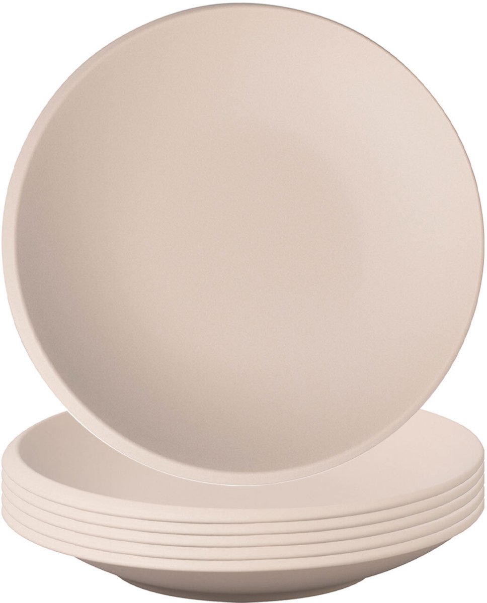 Schalen flach NewMoon ø 25 cm Set van 6