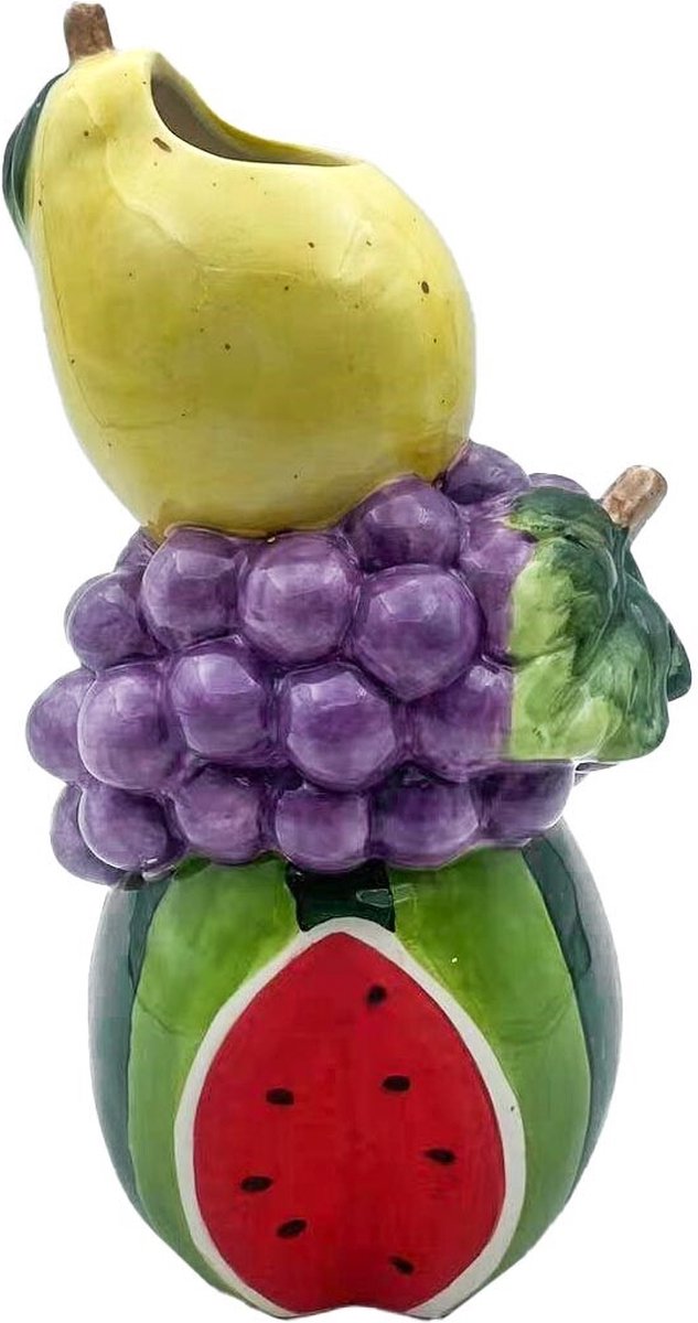 Homebound by Kolony HomeBound by KY | Vaas keramiek fruit | kleurrijke bloemenvaas Multi