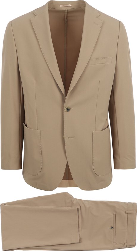 Convient - Travel Tech Suit Beige - Homme - Taille 50 - Coupe moderne