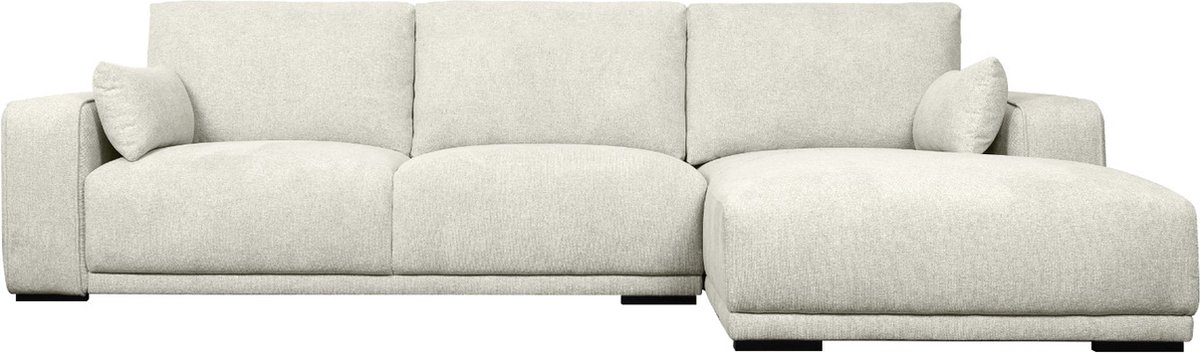 Loungebank Stof Beige - 305x105x85cm Rechts - California - Giga Meubel