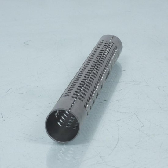 Tube perforé mitraillette pour silencieux de pot d'échappement moto 20x22x225mm