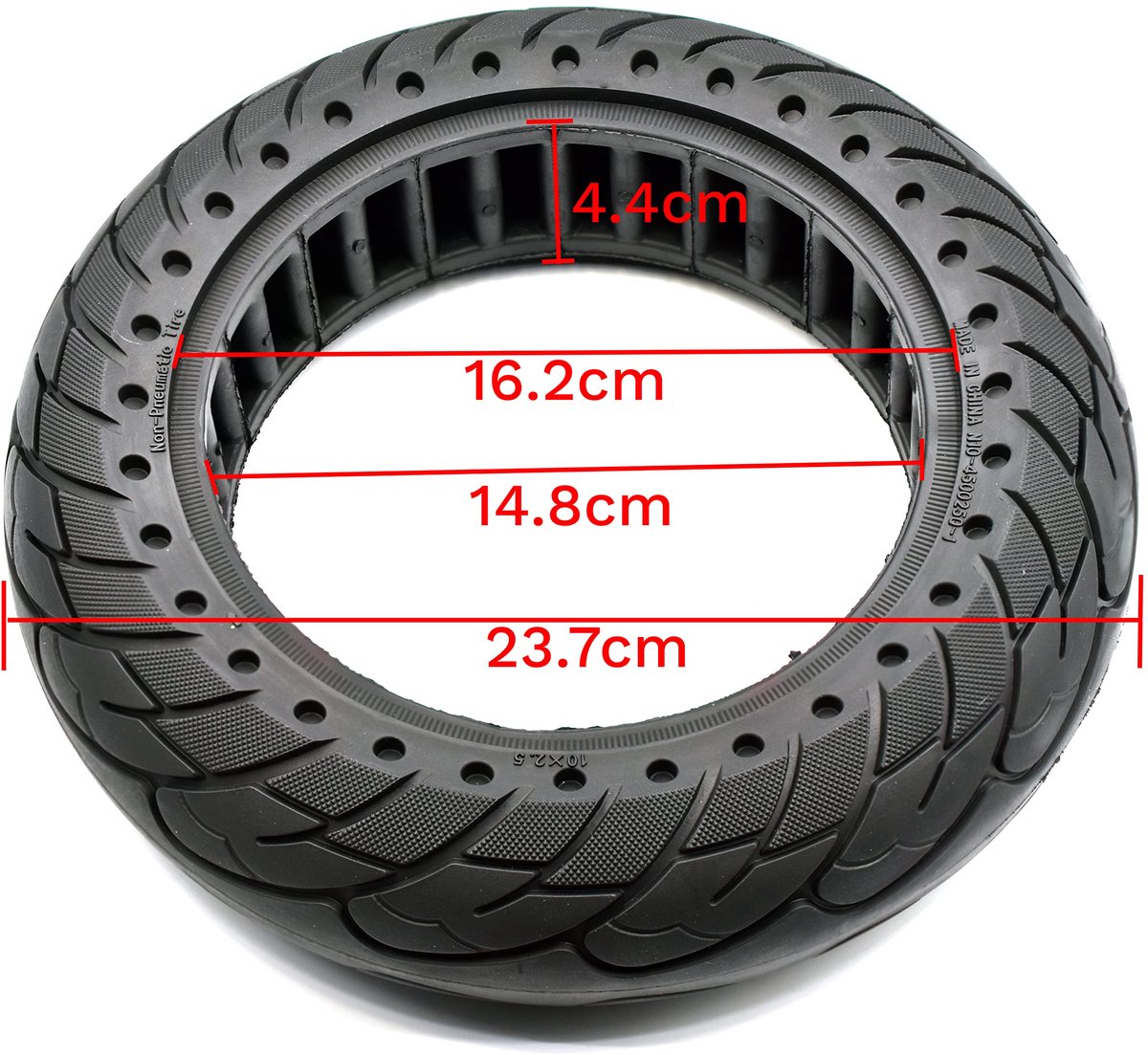 10 inch massieve banden voor Segway Ninebot G30 Max elektrische scooter rubber 10 * 2,5 banden vervangende onderdelen