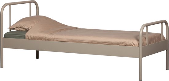 WOOOD Mata 1-Persoonsbed - Metaal - Zand - 90x208x95