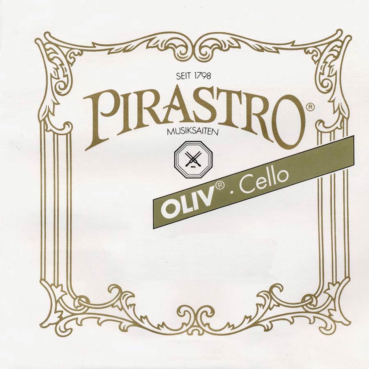 Pirastro P231250 cello string D-2 thick (27 1/2), gut core, aluminum