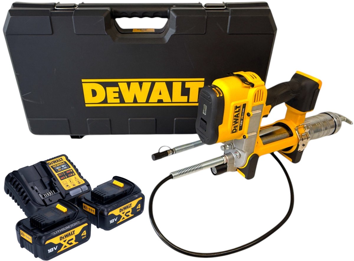 DeWalt DCGG 571 M2K accusmeerpistool 18 V + 2x accu 4.0 Ah + lader