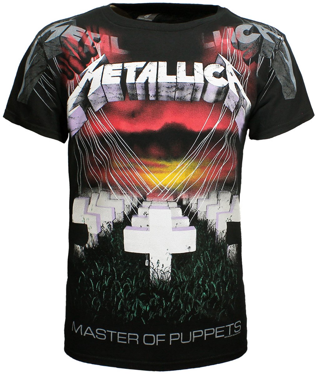 Metallica Master Of Puppets All Over Print T-Shirt - Officiële Merchandise - S