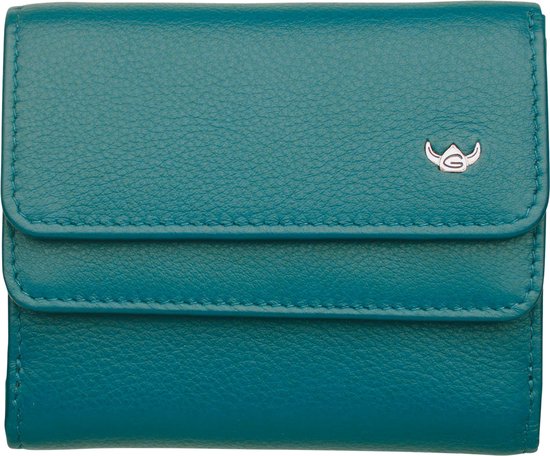 Golden Head Cuir porte-monnaie Madrid RFID Protect Überschlagbörse 1176 Türkis turquoise