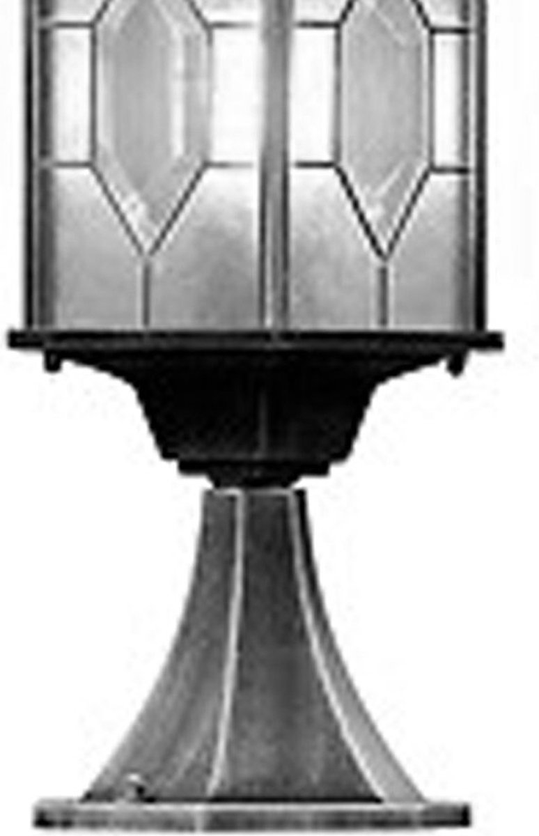 Konstsmide Milano - Sokkellamp 51cm - 230V - E27 - zwart/zilver