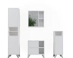 Vicco Badkamermeubelset Leano, Wit, 4-delig