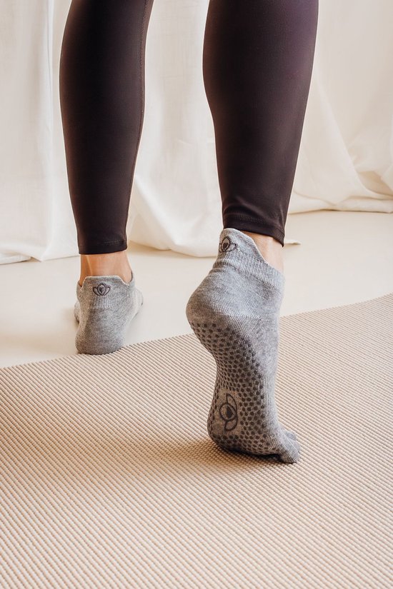 Yoga/pilates teensokken antislip grijs - Lotus van Toorx — afbeelding 5