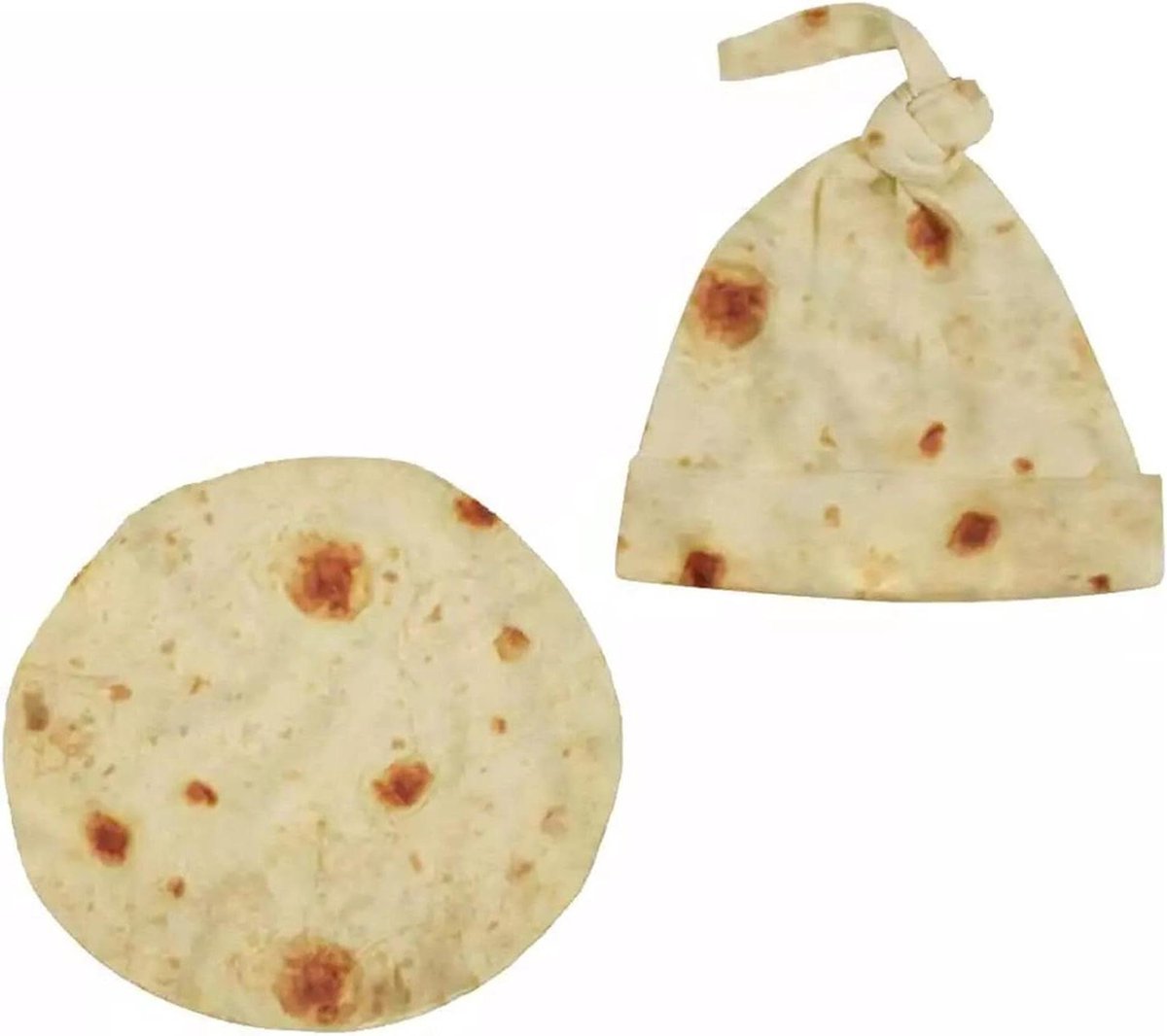 Inbakeren Deken Burrito - Flanel Tortilla Wrap Deken Met Hoed voor Baby Douche